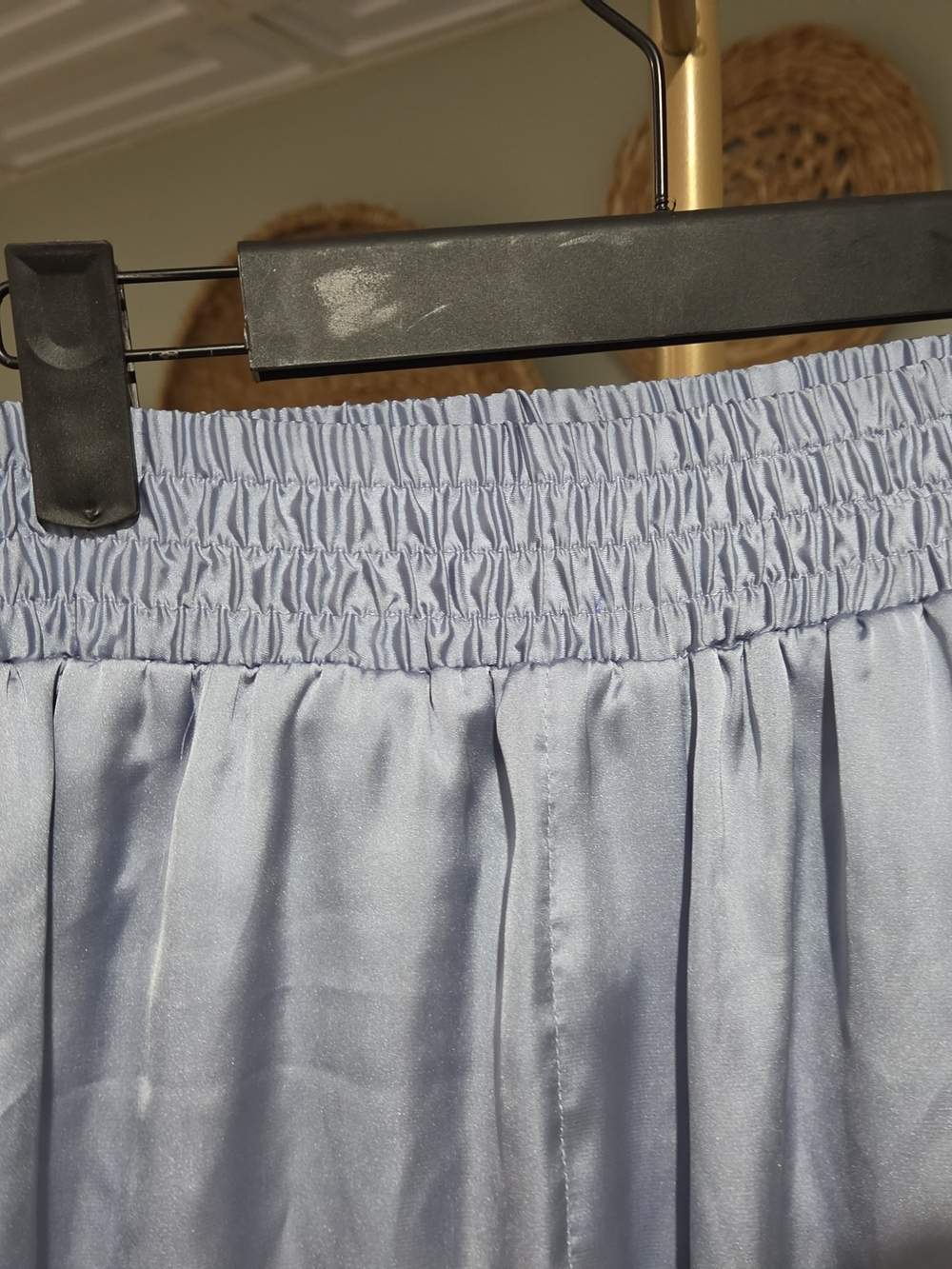 Zara Blue Satin Balloon Jogger Pants Size M - Picture 8 of 16